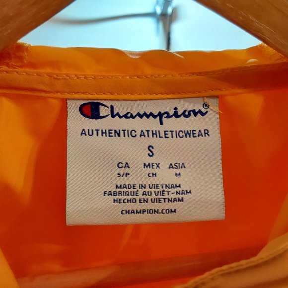 Champion YellowI Wind Breaker Women's Size Small Half Zip - Picture 3 of 5